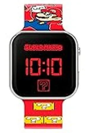 Super Mario Reloj Digital para Chicos de Cuarzo con Correa en Plástico GSM4107