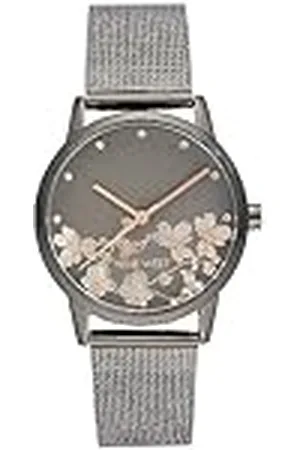 Nine West Reloj de Pulsera de Malla para Mujer