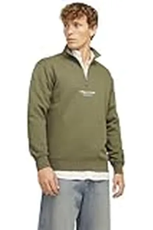 JACK & JONES Jorvesterbro-Sudadera con Cremallera Hn Noos, Calamata, XS para Hombre