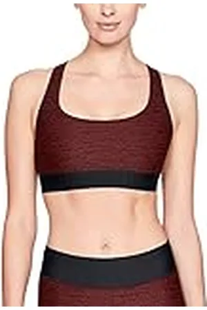 Under Armour Sujetador deportivo para mujer con espalda cruzada Jacquard Q3, Mujer, 1321989-890, , Large
