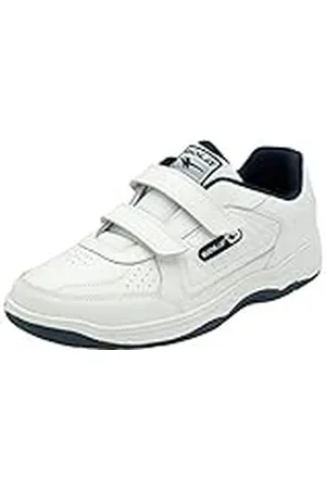 Gola Belmont 2 Wide Twin Bar, Zapatillas para Caminar Hombre, Blanco/Azul Marino, 48 EU