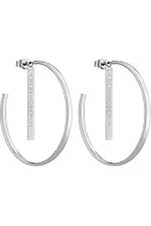 liebeskind LJ-0256-E-43, Pendientes de aro Mujer, Plata, 4,3 cm