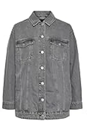 Pieces® Pctika LS Oversize Dnm Jacket Noos BC Chaqueta Vaquera, , S para Mujer