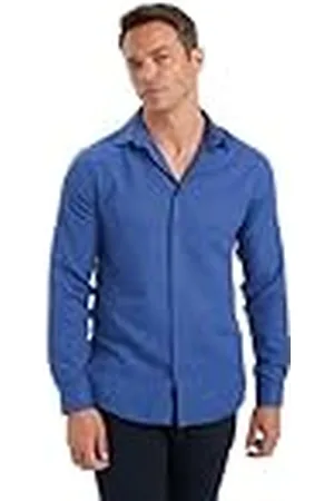 DeFacto Freizeithemden und Trachtenhemden-Klassisches Herren Hemd Camiseta, , L Hombres
