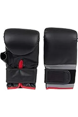 energetics Unisex - Adultos Basic Punching Guantes, Unisex - Adultos, Color Black/Grey/Red, tamaño Large