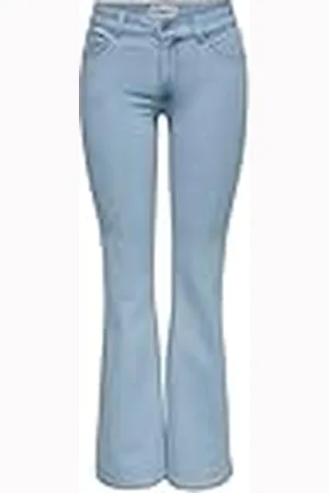 ONLY Onlhush Mid Waist Flared Dnm Box AKM Jeans, , MW x 32L Mujeres