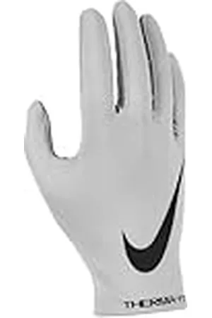 Nike One Therma-Fit N1011098048SL - Guantes unisex (forro polar, talla S), color gris ahumado y negro