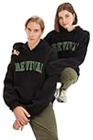 Trendyol Sudadera Oversize Lisa con Capucha, , XS para Hombre