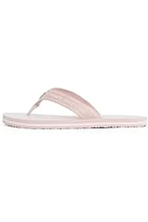 Tommy Hilfiger Chanclas Hombre Stripes Beach Sandal con logotipo, Rosa (Foggy Pink), 37