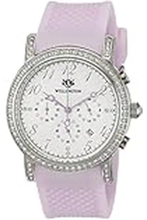Daniel Wellington Amberley WN505-110A - Reloj analógico de Cuarzo para Mujer con Correa de Silicona, Color Morado