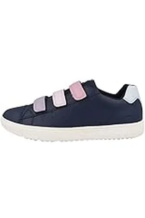 Geox J SILENEX Girl, Zapatillas, Navy/Rose, 39 EU