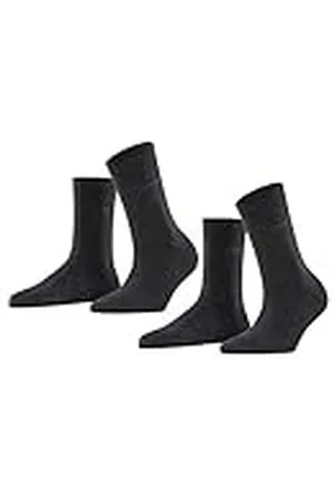 ESPRIT Uni Multipack W So algodón lisos 2 pares, Calcetines Mujer, , 39-42