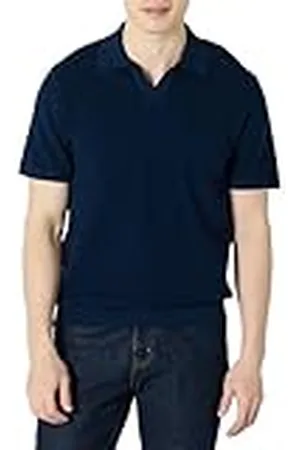 Amazon Polo de Punto de Manga Corta y Corte Recto Hombre, , XL