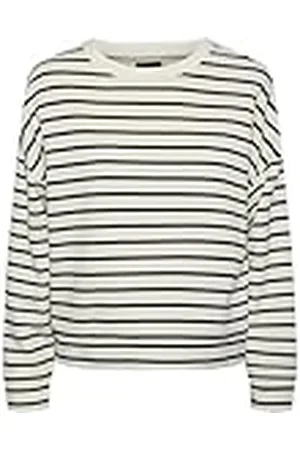 Pieces® Pcchilli LS Sweat Stripes Noos Sudadera, , L para Mujer