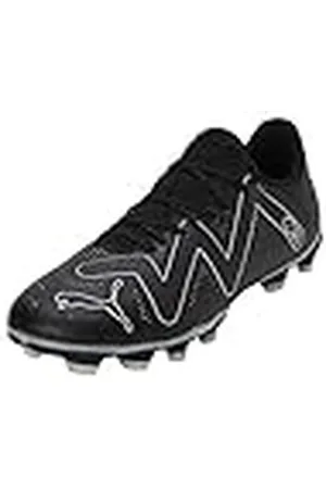 PUMA Future Play FG/AG, Zapatillas de fútbol Hombre, Negro Plata, 42.5 EU
