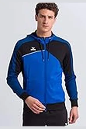 Erima GmbH Premium One 2.0 Chaqueta de Entrenamiento con Capucha, Hombre, Azul (New Royal) / Negro/Blanco, XXL