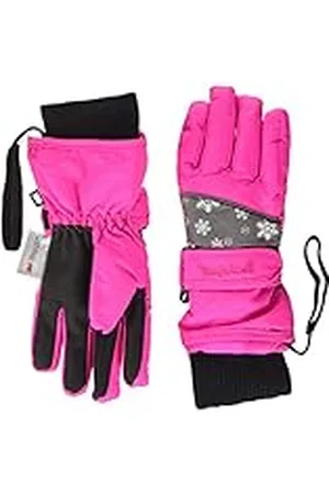 Playshoes Finger Gloves Snowflakes, Guantes Unisex Niños, Rosa (Pink), 3