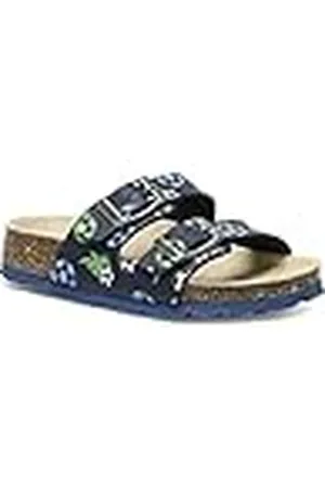 Superfit Fussbettpantoffel, Pantuflas, Azul (Blue/Green 8011), 27 EU
