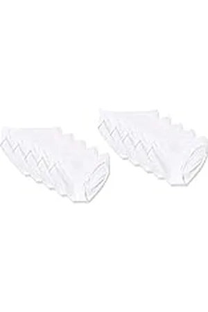 Amazon Ropa Interior de algodón con Pernera Alta (Disponible en Tallas Grandes) Mujer, Pack de 10, , 48