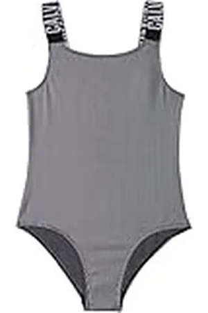 Calvin Klein Jeans Traje de baño Niñas Swimsuit de canalé, , 14-16 Años