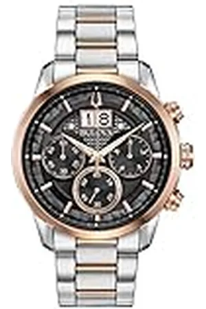 BULOVA Reloj Cronógrafo para Hombre de Cuarzo con Correa en Acero Inoxidable 98B335