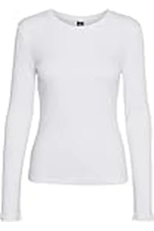 VERO MODA Suéter Delgado de Manga Larga Cuello Redondo Camiseta con Ribete Ajustado VMROMA, Color: , Talla:XL