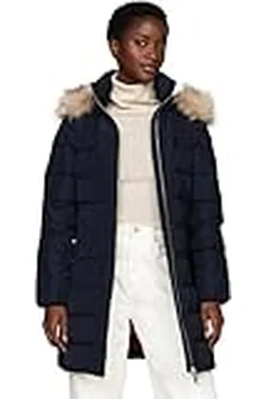Tommy Hilfiger Abrigo de Plumas Mujer Heritage Down Tyra Coat With Fur con Bolsillos, , 3XL