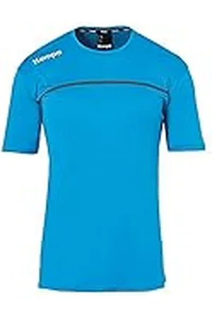 Kempa Emotion 2.0 Poly Shirt Camiseta de Juego, Hombre, Azul/Antracita, 128