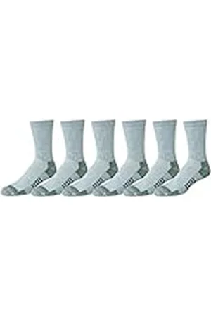 Amazon Cómodos Calcetines Deportivos de Caña Media de Algodón de Alto Rendimiento, Acolchados y Transpirables Hombre, 6 Pares, , 41-45