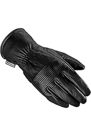 SPIDI Guantes de Moto Impermeables de Piel para Invierno, Modelo Delta con Protecciones rígidas en los Nudillos