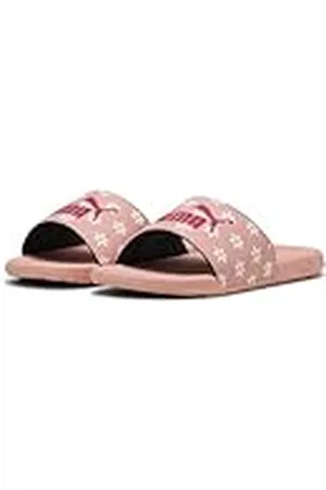 PUMA Cool Cat 2.0 Daisies JR, Sandalias deslizantes, Pink Fruit Pink White-Almost Apricot, 38 EU