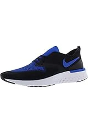 Nike Odyssey React Flyknit 2, Zapatillas de Trail Running Hombre, Multicolor (Black/Racer Blue-White 11), 43 EU