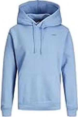 JJXX Jxabbie RLX LS Every Hood Swt Noos Sudadera con Capucha, /Print:Bijou Blue Logo, XS para Mujer