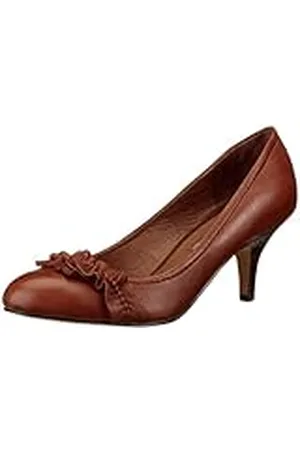 Buffalo London 107-1079-4 Baby Bill Leather 99262 - Zapatos de tacón de Cuero para Mujer, Color marrón, Talla 38