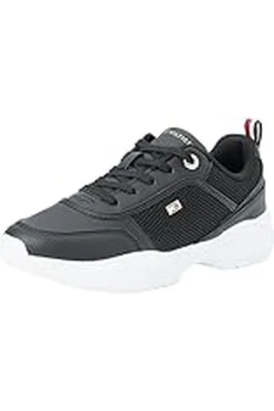 Tommy Hilfiger Zapatillas para Mujer Runner Sneaker, (Black), 40