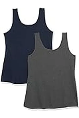 Amazon Camiseta de tirantes de talla grande Mujer, Pack de 2, , 6XL Grande