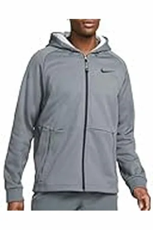 Nike DD2124-068 M NP TF THRMA SPHR JKT HD FZ Jacket Hombre IRON GREY/LT SMOKE GREY/BLACK Tamaño XL