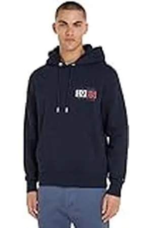 Tommy Hilfiger Hombre Hoodie New York Flag con capucha, , L