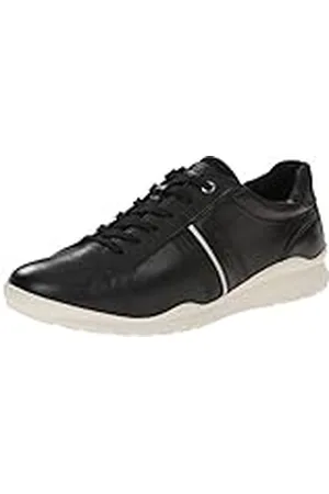 Ecco Mobile III - Zapatos con Cordones de Cuero, Mujer, Color Negro, Talla 41