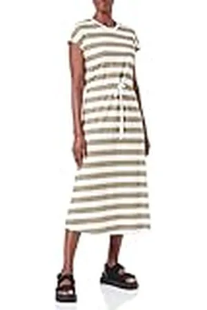 ONLY Onlmay S/S Midi Stripe Dress Jrs Vestido, , M Mujeres