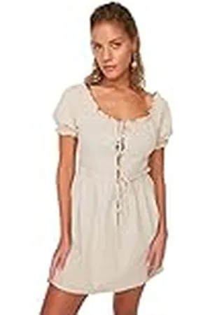 Trendyol Botón Vestido de Playa detallado, , 42 para Mujer