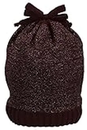 Sterntaler Gorro de Punto con Efecto Brillante, Rosa, 47 para Niñas