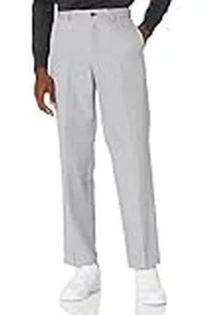 Amazon Pantalón de Vestir con Parte Delantera Plana con Cintura Expandible de Corte Clásico Hombre, , 31W / 29L
