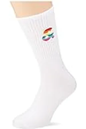 JACK & JONES Jacpride Tennis Socks 5 Pack Calcetines, Blanco/Pack: Blanco-Blanco-Blanco-Blanco, Talla única Hombres
