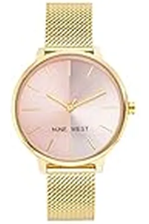 Nine West Reloj de Pulsera de Malla para Mujer
