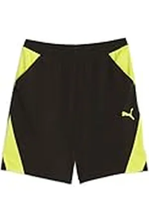 PUMA Fit Ultrabreathe 7" Woven Short Pantalones Cortos Tejidos, Hombre, Negro-Amarillo Burst, M