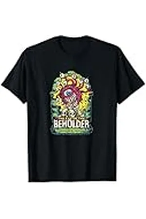 Dungeons & Dragons Camiseta Eye Of The Beholder - Hombre/Mujer - Unisex - Manga Corta - Negro - Talla S - Classic T-Shirt - Animado - Fantasy RPG Games - Camisa