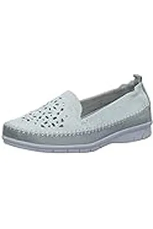 Jana 8-8-24615-22, Mocasines Mujer, Blanco (Offwhite Comb 190), 41 EU Ancho