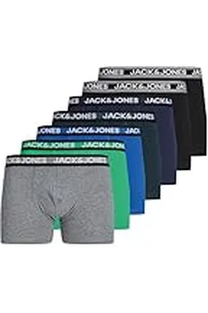 JACK & JONES Calzoncillos tipo bóxer Adrian Trunk para hombre (paquete de 7)