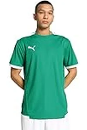 PUMA Hombre Shirt, Pepper Green- White, S